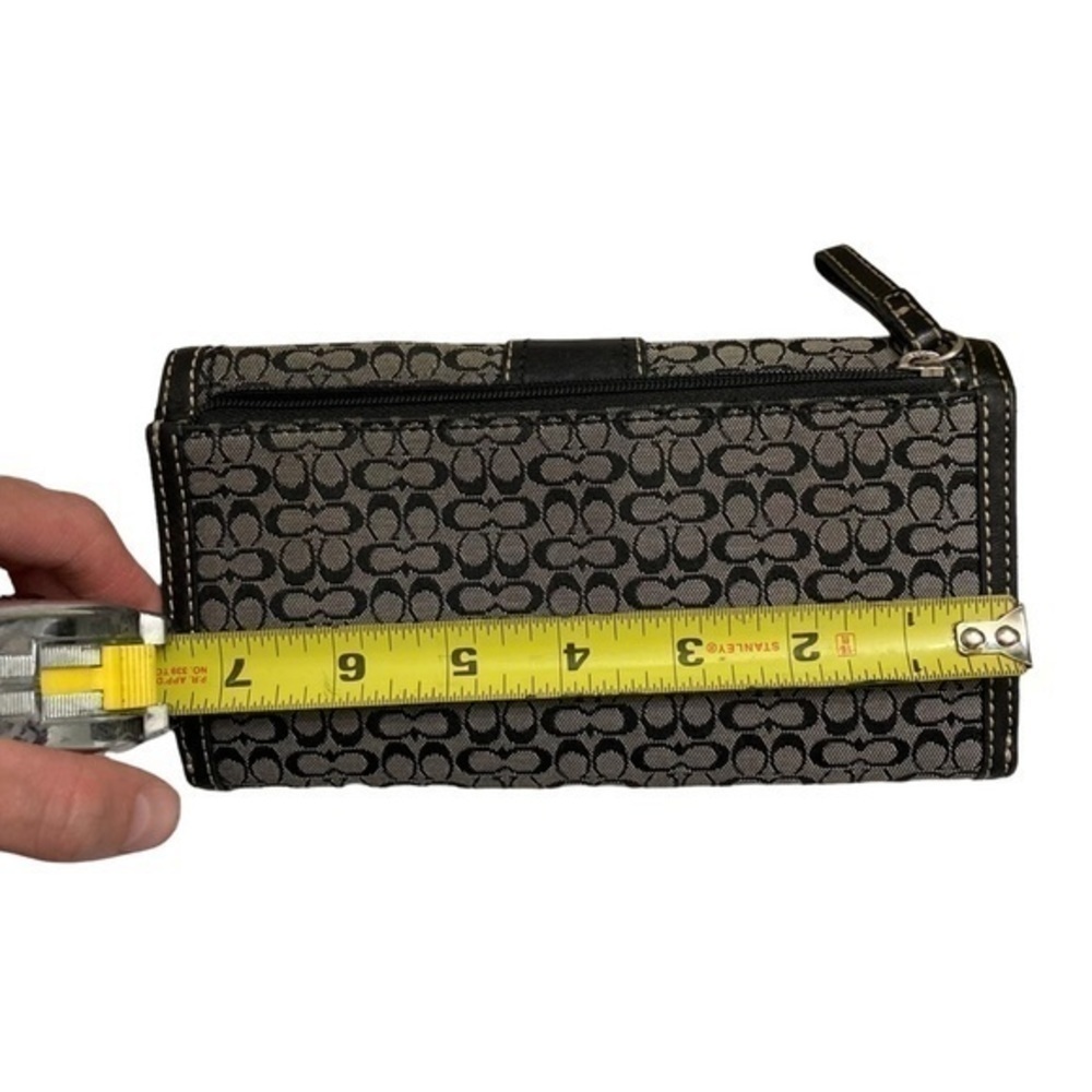 Coach black and gray y2k soho signature mini c long wallet rare - Picture 4 of 7